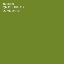 #6F8629 - Olive Drab Color Image