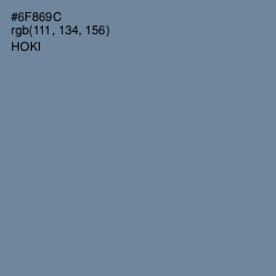 #6F869C - Hoki Color Image