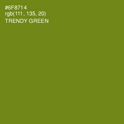 #6F8714 - Trendy Green Color Image