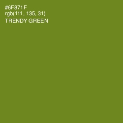 #6F871F - Trendy Green Color Image