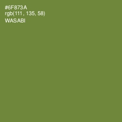 #6F873A - Wasabi Color Image