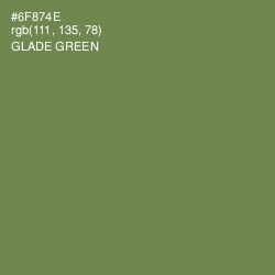 #6F874E - Glade Green Color Image