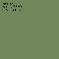 #6F875A - Glade Green Color Image