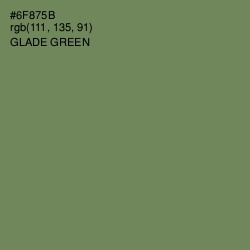 #6F875B - Glade Green Color Image