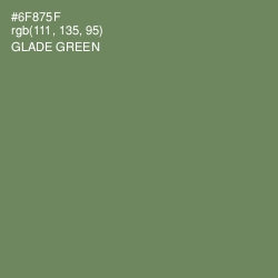 #6F875F - Glade Green Color Image