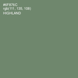 #6F876C - Highland Color Image