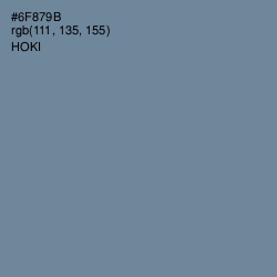 #6F879B - Hoki Color Image
