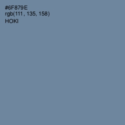 #6F879E - Hoki Color Image