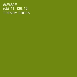 #6F880F - Trendy Green Color Image