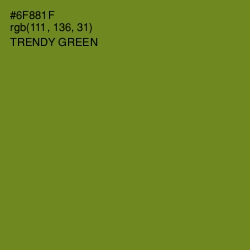 #6F881F - Trendy Green Color Image