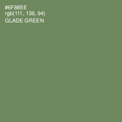 #6F885E - Glade Green Color Image