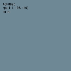 #6F8895 - Hoki Color Image