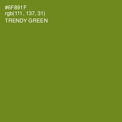 #6F891F - Trendy Green Color Image