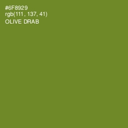 #6F8929 - Olive Drab Color Image