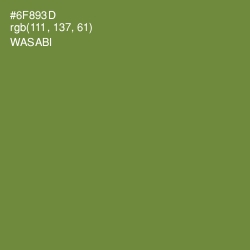 #6F893D - Wasabi Color Image