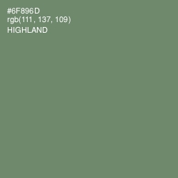 #6F896D - Highland Color Image