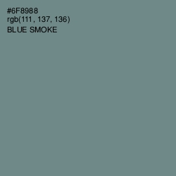 #6F8988 - Blue Smoke Color Image