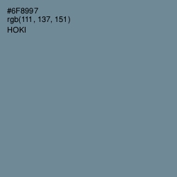 #6F8997 - Hoki Color Image