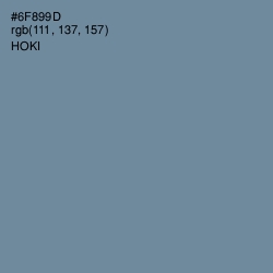 #6F899D - Hoki Color Image