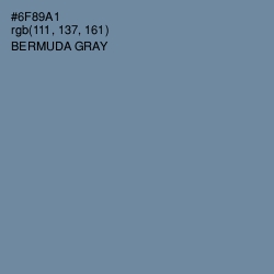 #6F89A1 - Bermuda Gray Color Image