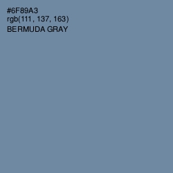 #6F89A3 - Bermuda Gray Color Image