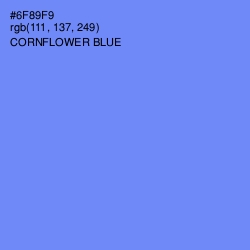 #6F89F9 - Cornflower Blue Color Image