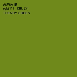 #6F8A1B - Trendy Green Color Image