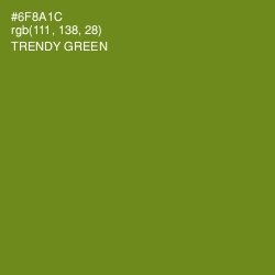 #6F8A1C - Trendy Green Color Image