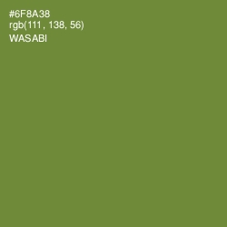 #6F8A38 - Wasabi Color Image