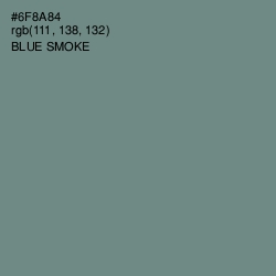 #6F8A84 - Blue Smoke Color Image