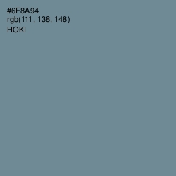 #6F8A94 - Hoki Color Image