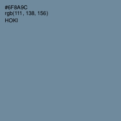 #6F8A9C - Hoki Color Image