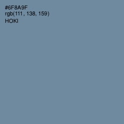 #6F8A9F - Hoki Color Image