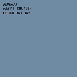 #6F8AA3 - Bermuda Gray Color Image