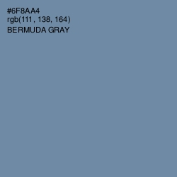 #6F8AA4 - Bermuda Gray Color Image