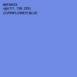 #6F8AE5 - Cornflower Blue Color Image
