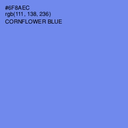 #6F8AEC - Cornflower Blue Color Image