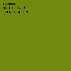 #6F8B0F - Trendy Green Color Image