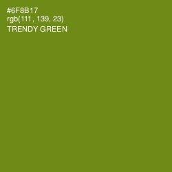 #6F8B17 - Trendy Green Color Image