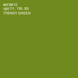 #6F8B1E - Trendy Green Color Image