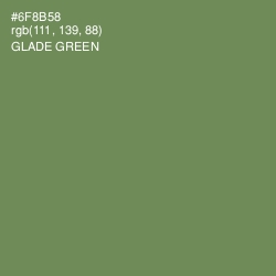 #6F8B58 - Glade Green Color Image
