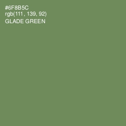 #6F8B5C - Glade Green Color Image