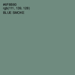 #6F8B80 - Blue Smoke Color Image