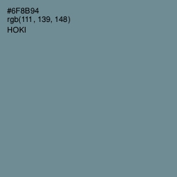 #6F8B94 - Hoki Color Image