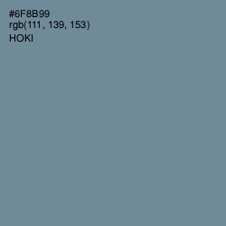 #6F8B99 - Hoki Color Image