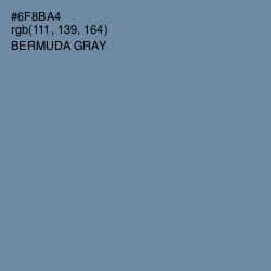 #6F8BA4 - Bermuda Gray Color Image