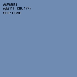 #6F8BB1 - Ship Cove Color Image