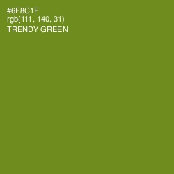 #6F8C1F - Trendy Green Color Image