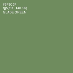 #6F8C5F - Glade Green Color Image
