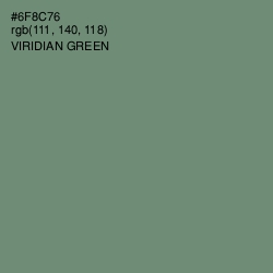 #6F8C76 - Viridian Green Color Image